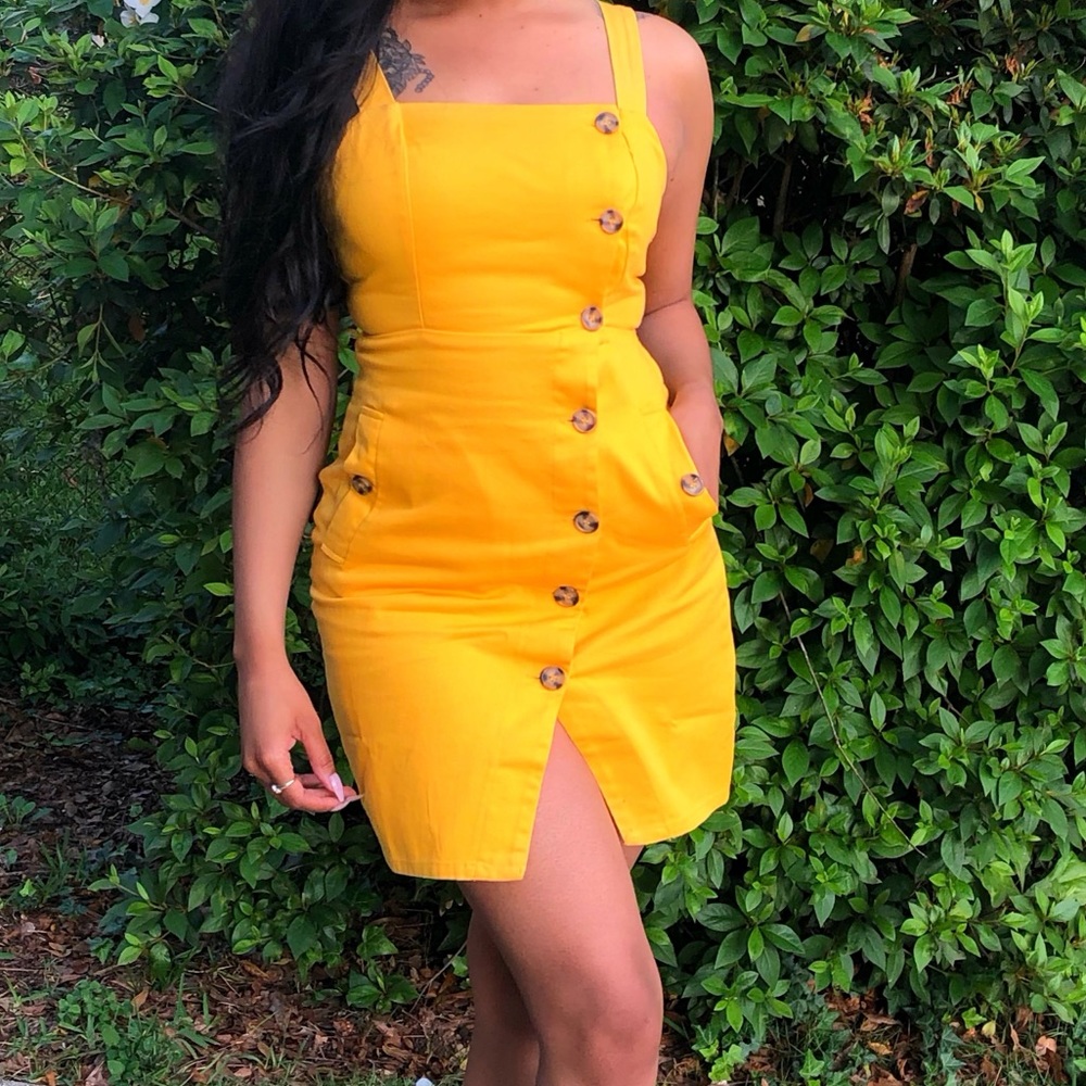 Yellow summer dress